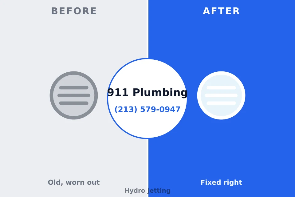 Before and after: plumbing repair Gardnertown, NY